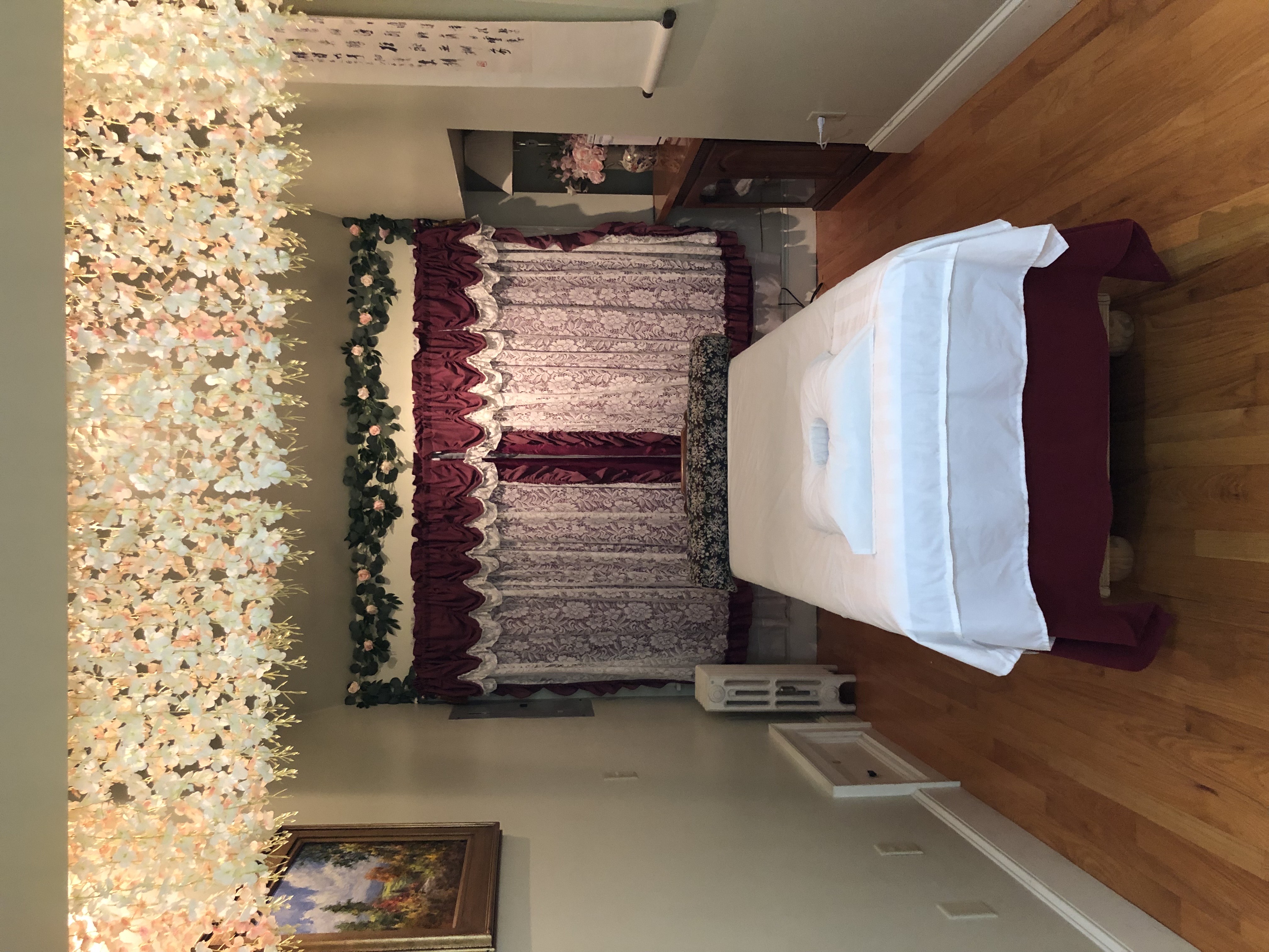 Massage room interior